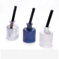 Matte White and black reed diffuser glass bottle
